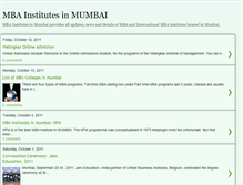 Tablet Screenshot of mbainstitutesinmumbai.blogspot.com