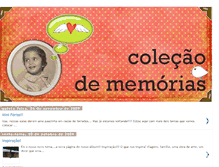 Tablet Screenshot of colecaodememoria.blogspot.com