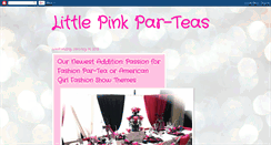 Desktop Screenshot of littlepinkparteas.blogspot.com