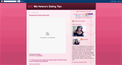 Desktop Screenshot of mizhelenasdatingtips.blogspot.com