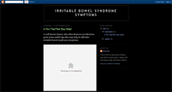 Desktop Screenshot of irritablebowelsyndromesymptoms.blogspot.com