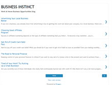 Tablet Screenshot of businessinstinct.blogspot.com
