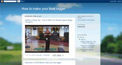 Desktop Screenshot of howtomakeyourbustbigger.blogspot.com