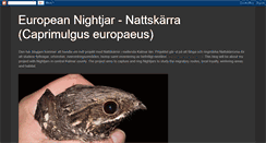 Desktop Screenshot of nightjarsweden.blogspot.com