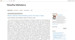 Desktop Screenshot of filosofiabiblioteca.blogspot.com