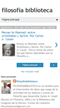 Mobile Screenshot of filosofiabiblioteca.blogspot.com