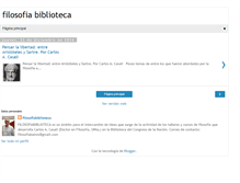 Tablet Screenshot of filosofiabiblioteca.blogspot.com