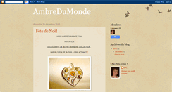 Desktop Screenshot of ambredumonde.blogspot.com