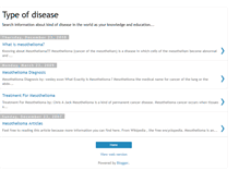 Tablet Screenshot of healthyinfo-disease.blogspot.com