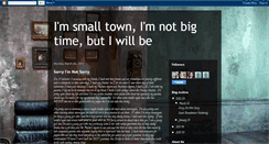 Desktop Screenshot of imsmalltownimnotbigcitybutiwillbe.blogspot.com