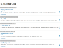 Tablet Screenshot of inthehotseat.blogspot.com