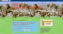 Desktop Screenshot of estudoespiritismokardec.blogspot.com