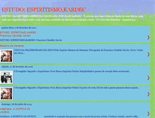 Tablet Screenshot of estudoespiritismokardec.blogspot.com