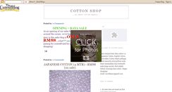 Desktop Screenshot of cottonshop.blogspot.com
