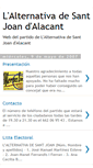 Mobile Screenshot of lalternativadesantjoan.blogspot.com