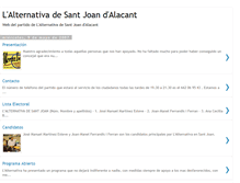 Tablet Screenshot of lalternativadesantjoan.blogspot.com