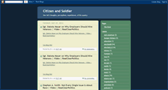 Desktop Screenshot of citizenandsoldier.blogspot.com