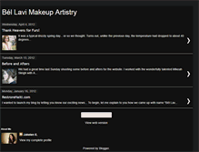 Tablet Screenshot of bellavimakeup.blogspot.com