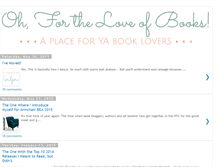 Tablet Screenshot of ohfortheloveofbooks.blogspot.com