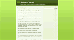 Desktop Screenshot of masteryofyourself.blogspot.com