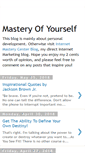 Mobile Screenshot of masteryofyourself.blogspot.com