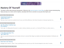 Tablet Screenshot of masteryofyourself.blogspot.com