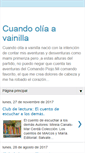 Mobile Screenshot of cuandooliaavainilla.blogspot.com