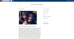 Desktop Screenshot of pics-of-dog.blogspot.com