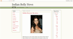 Desktop Screenshot of indianbollynews.blogspot.com