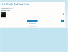 Tablet Screenshot of pinkcloudsandrainydays.blogspot.com