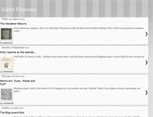 Tablet Screenshot of edithflorencediaryofahome.blogspot.com