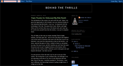 Desktop Screenshot of behindthethrills.blogspot.com