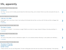 Tablet Screenshot of lifeapparently.blogspot.com