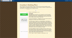 Desktop Screenshot of grandmasknittingplace.blogspot.com