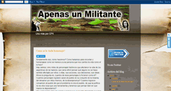 Desktop Screenshot of apenasunmilitante.blogspot.com