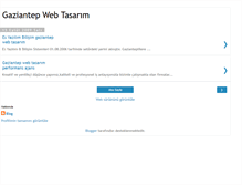 Tablet Screenshot of gaziantepwebtasarim.blogspot.com