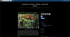 Desktop Screenshot of gardennotesfromleaningoaks.blogspot.com