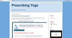 Desktop Screenshot of prescribingyoga.blogspot.com