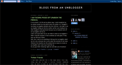 Desktop Screenshot of blogsfromanunbloger.blogspot.com