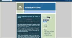 Desktop Screenshot of infidels4freedom.blogspot.com