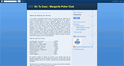 Desktop Screenshot of entucasa-margaritapokerclub.blogspot.com