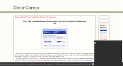 Desktop Screenshot of crear-correo.blogspot.com