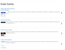 Tablet Screenshot of crear-correo.blogspot.com