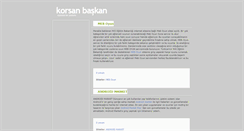 Desktop Screenshot of korsanbaskan.blogspot.com