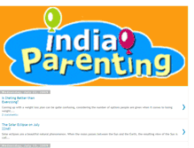 Tablet Screenshot of indiaparentingblogs.blogspot.com