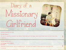 Tablet Screenshot of diaryofamissionarygirlfriend.blogspot.com