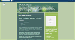 Desktop Screenshot of hendraprasetya85.blogspot.com