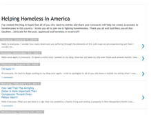 Tablet Screenshot of helpinghomelessinamerica.blogspot.com