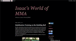 Desktop Screenshot of isaacworldofmma.blogspot.com