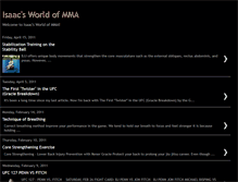 Tablet Screenshot of isaacworldofmma.blogspot.com